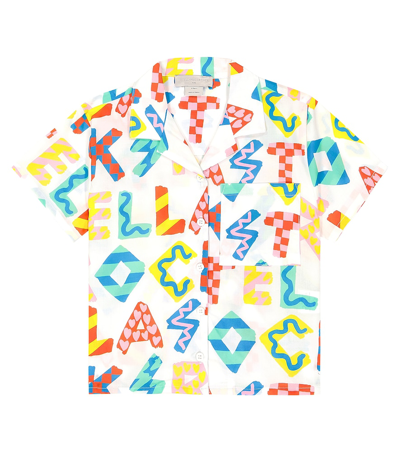 Shop Stella Mccartney Printed Cotton Shirt In Multicoloured