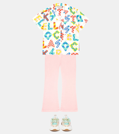 Shop Stella Mccartney Printed Cotton Shirt In Multicoloured