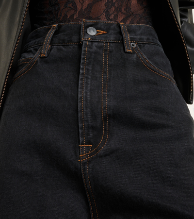 Wardrobe.nyc High-rise Straight Jeans In Blue