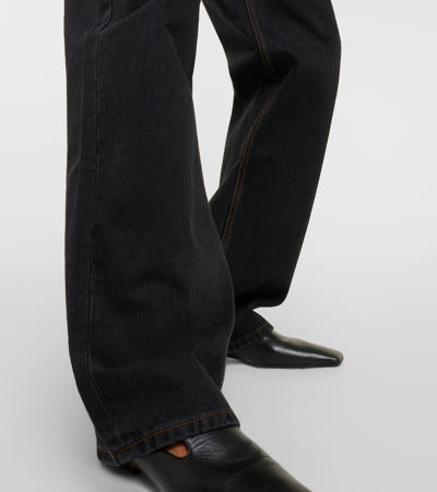 Wardrobe.nyc High-rise Straight Jeans In Blue