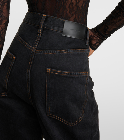 Wardrobe.nyc High-rise Straight Jeans In Blue