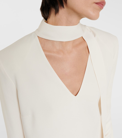 Shop Roland Mouret Cady Blouse In White