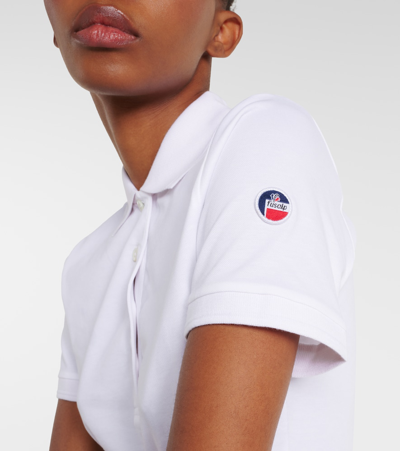 Fusalp Agathe Cotton-blend Polo Shirt In White