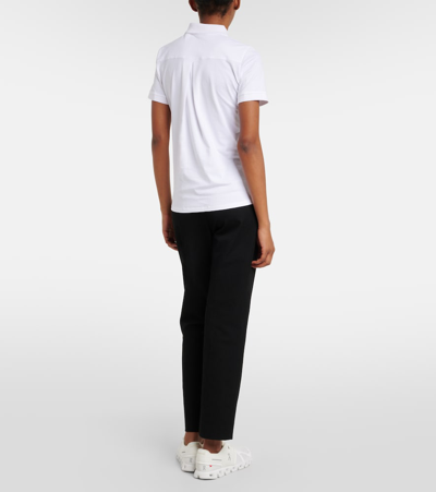 Fusalp Agathe Cotton-blend Polo Shirt In White