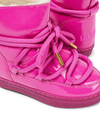 Inuikii Classic Leather Snow Boots In Pink