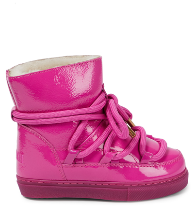 Inuikii Classic Leather Snow Boots In Pink