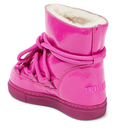 Shop Inuikii Classic Leather Snow Boots In Pink
