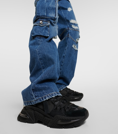 Dolce & Gabbana Airmaster Sneakers In Black