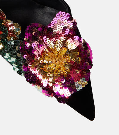 Jimmy Choo Azara 100 Sequined Velvet Pumps In Black