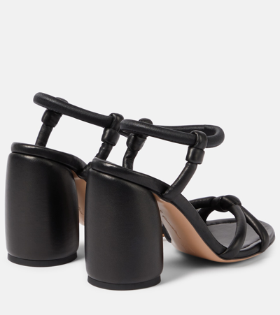 Shop Gianvito Rossi Cassis Leather Sandals In Black