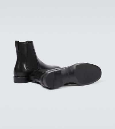 Shop Tom Ford Robert Leather Chelsea Boots In Black