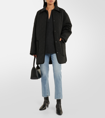 Totême Twisted Seam Mid-rise Straight Jeans In Blue