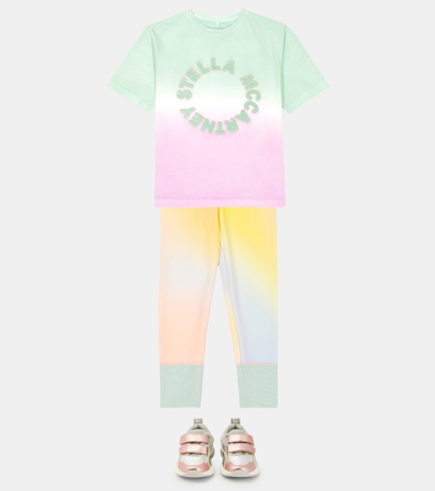 Stella Mccartney Tie-dye Cotton Jersey T-shirt In Multicoloured