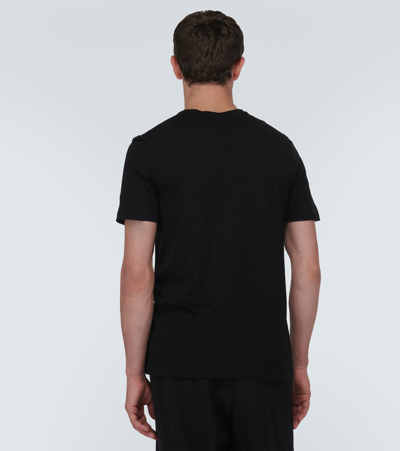 The Row Luke Cotton Jersey T-shirt In Black