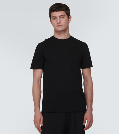 The Row Luke Cotton Jersey T-shirt In Black