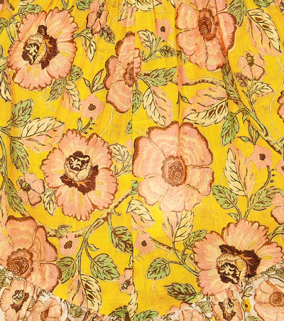 Shop Zimmermann Junie Floral Cotton Shorts In Multicoloured