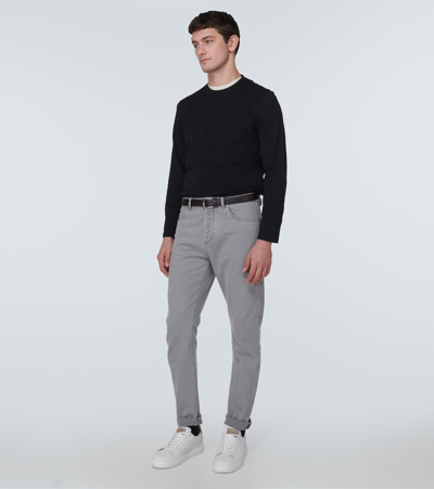 Brunello Cucinelli Cotton Sweater In Black