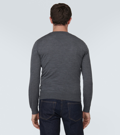 Tom Ford Cashmere Knitted Jumper In Light Charcoal