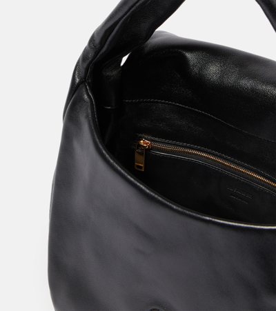 Shop Jil Sander Sphere Medium Leather Shoulder Bag In Black