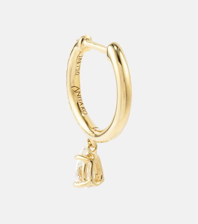 Shop Anita Ko 18kt Gold Single Earring With Diamonds