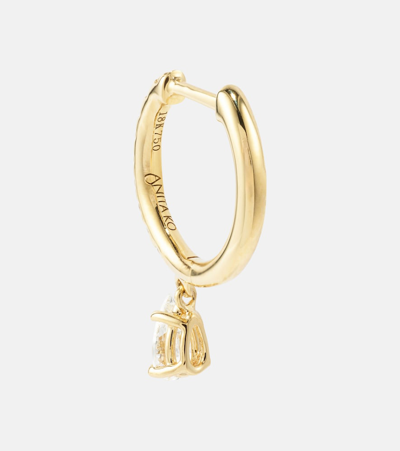 Anita Ko 18kt Gold Single Earring With Diamonds In Gold