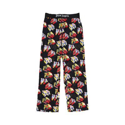 Pre-owned Palm Angels 3d Pa Pajama Pants 'black/red'