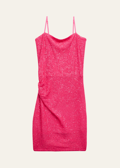 Shop Katiej Nyc Girl's Maddy Dress In Pink