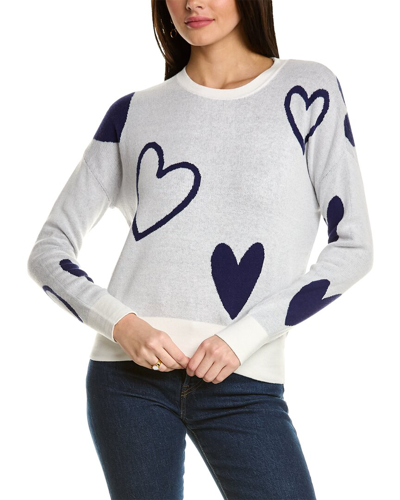 Shop Wispr Heart Victory Silk-blend Sweater In Blue