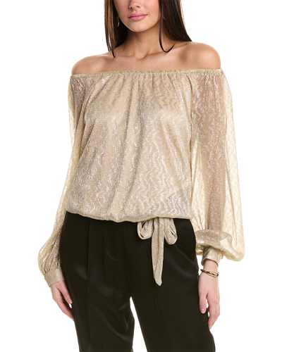 Shop Vince Camuto Off-the-shoulder Blouse In Yellow