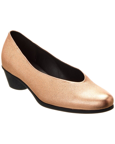 Shop Arche Cynoa Leather Pump In Gold