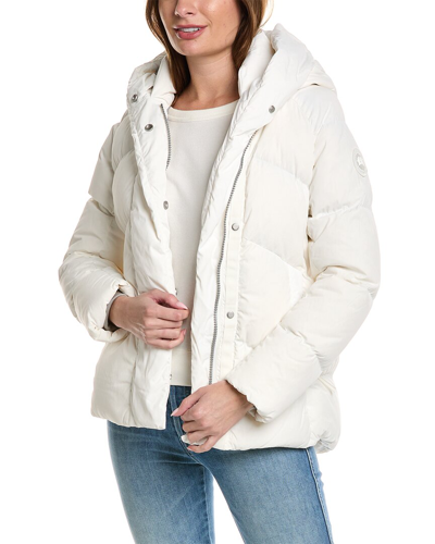 Shop Canada Goose Short Down Jacket In White