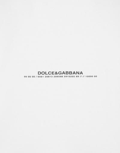 Shop Dolce & Gabbana Dolce&gabbana Blanco Jersey Hoodie With Angel Print In White