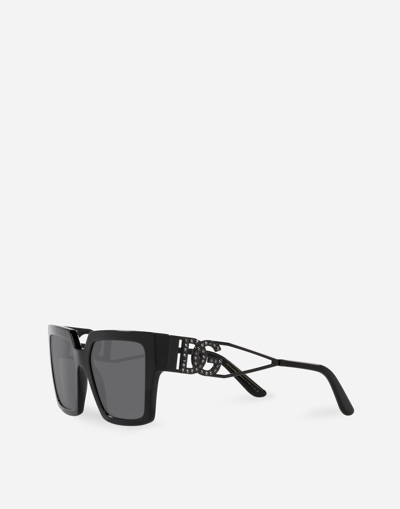 Shop Dolce & Gabbana Dg Diva Sunglasses In Black