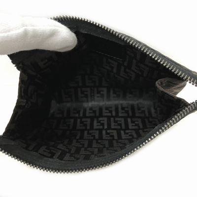 Pre-owned Fendi Eco-friendly Fabric Clutch Bag In Brown