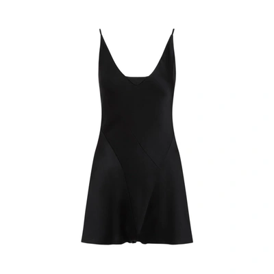 Shop Maison Margiela Viscose Jumpsuit Dress In Black