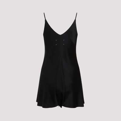 Shop Maison Margiela Viscose Jumpsuit Dress In Black
