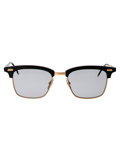 Shop Thom Browne Eyewear Rectangular Frame Sunglasses In Black