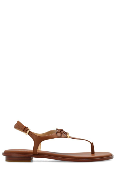 Shop Michael Michael Kors Nori Buckle Strap Sandals In Brown