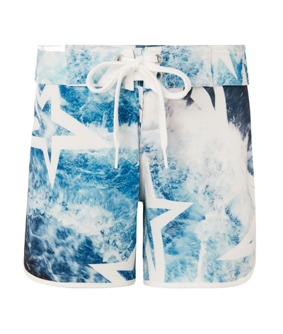 Shop Perfect Moment Super Mojo Board Shorts Y12 In Wild-ocean-print
