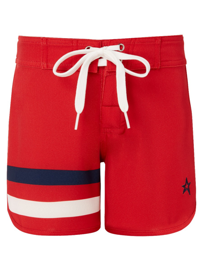 Shop Perfect Moment Super Mojo Board Shorts Y12 In Red