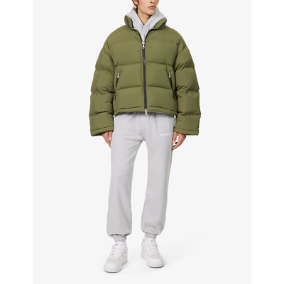 Shop Cole Buxton Men's Winter Moss Cropped Boxy-fit Shell-down Puffer Jacket