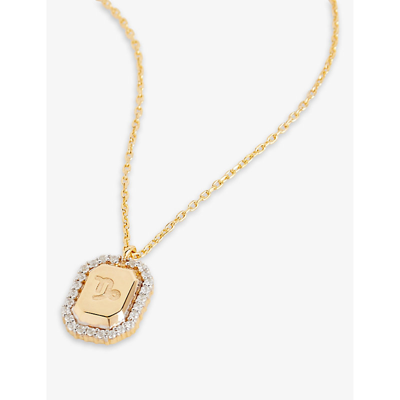 Shop Pdpaola Capricorn 18ct Yellow Gold-plated 925 Sterling-silver Pendant Necklace