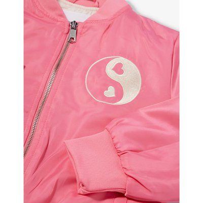 Shop Molo Girls Confetti Kids Hella Yin-yang Relaxed-fit Shell Jacket 8-12 Years