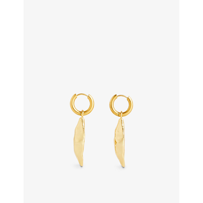 Shop Sandralexandra Womens Gold Pea In Pod 18ct Yellow-gold Plated Brass Earrings