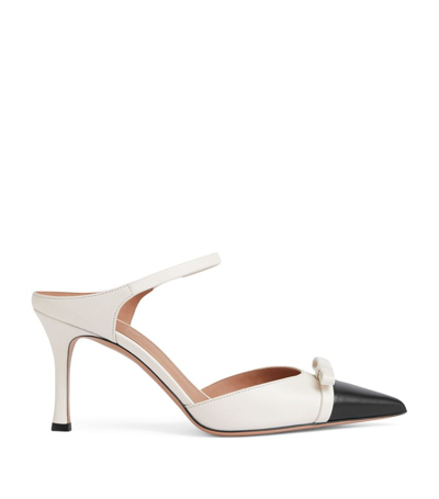 Shop Malone Souliers By Roy Luwalt Malone Souliers Leather Blythe Heeled Mules 80 In White