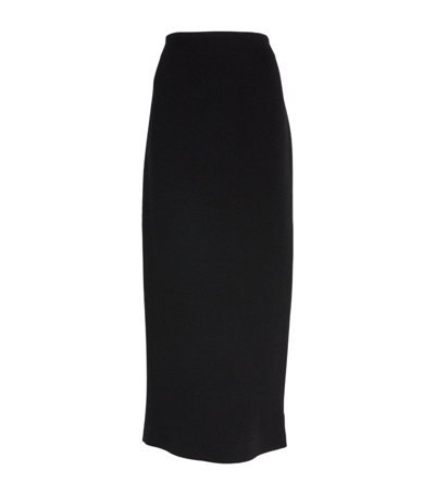 Shop The Row Wool-silk Bartelle Skirt In Black