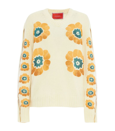 Shop La Doublej Wool-cashmere Boy Sweater In Neutrals