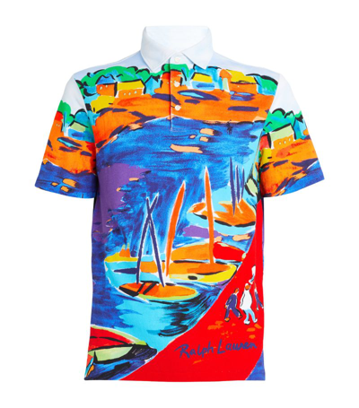 Shop Polo Ralph Lauren Sail Print Polo Shirt In Multi