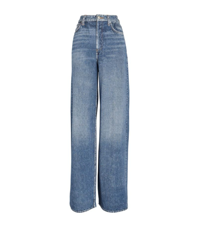 Shop Rag & Bone Miramar Sofie Wide-leg Jeans In Blue
