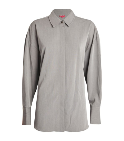 Shop Staud Colton Shirt In Grey